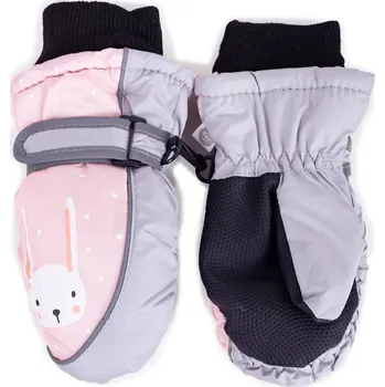 Rukavice Dívčí lyžařské rukavice 12 cm YOCLUB