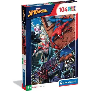 Puzzle Clementoni 25043 Puzzle SuperColor Spider Man 104 dílků