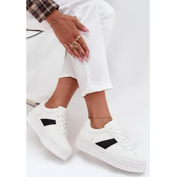 Dámské tenisky Dámské tenisky na platformě Elvessia Barva: Bílá, Velikost: 37