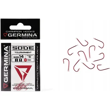 Rybářský háček HÁČKY SODE ČERVENÉ GERMINA 10 Ks - 26