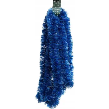 Vánoční dekorace VÁNOČNÍ ŘETĚZ MODRÝ girlanda vánoční ozdoby NA STROMEČEK Ø7cm