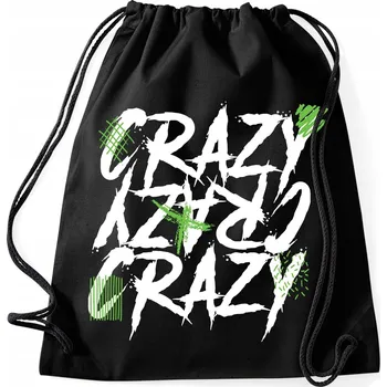 Sportovní taška Černá dámská taška na nákupy, boty | Dárek pro kamarádku Crazy Crazy