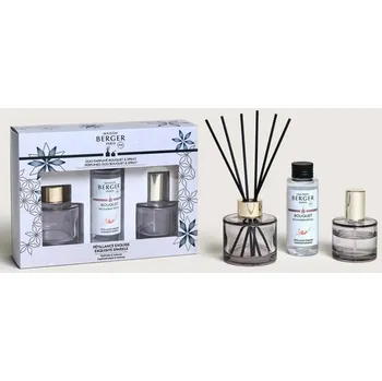 Aroma difuzér Maison Berger Paris - Dárková sada: Rosalie aroma difuzér s náplní 90 ml + bytový sprej 5ml, Intenzivní třpyt