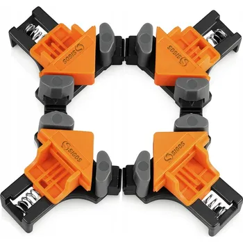 Truhlářská svěrka 4x ROHOVÁ TRUHLÁŘSKÁ SVĚRKA UCHYCENÍ SVORKA 60° 90° 120° SADA