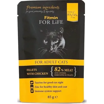 Krmivo pro kočku Fitmin Cat Adult kuřecí kapsička 28x85 g