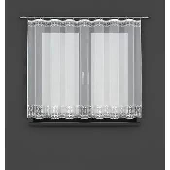 Záclona Dekorační žakárová záclona s řasící páskou ESSENCES 160 bílá 400x160 cm MyBestHome