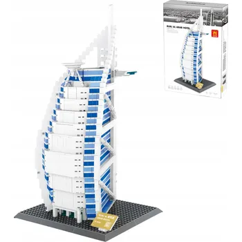 ostatní stavebnice STAVEBNÍ STAVEBNICE WANGE 5220 HOTEL BURJ AL ARAB DUBAJ 1306 BLOKY
