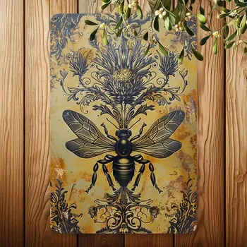 Plechová cedule BAF Plechová vintage cedule Včelí královna 30 x 20 cm