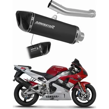 Výfuk pro motocykl YZF R1 1000 RN01 1998 - 1999 Homologovaný výfuk tlumič HP6 BLACK