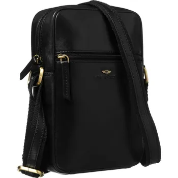 Peterson pánská kabelka přes rameno z pravé kůže Hnědá