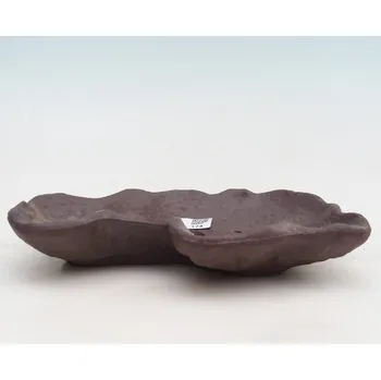 Květináč Keramická Skořápka 19 x 13,5 x 3,5 cm hnědá