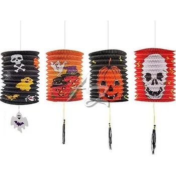 Party dekorace IM lampion 15x25cm válec Halloween mix
