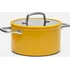 Hrnec Fabini Meda 3.0 nepřilnavý hrnec s keramickým povrchem s poklicí žlutý 24 cm