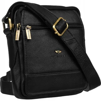 Kabelka Peterson kabelka kabelka přes rameno přírodní kůže černá