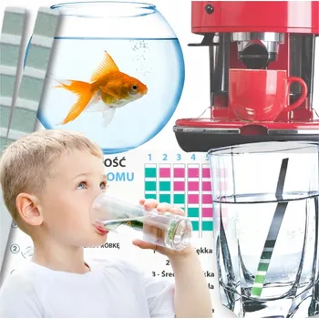 Test akvarijní vody TEST TVRDOSTI VODY Proužkový Tester Kvality pro Kontrolu Vody do Espressovače