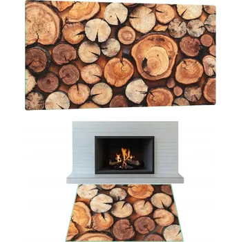 Obraz SKLO POD KAMNA TVRZENÉ SKLO PODLOŽKA ROZMĚR 90x52cm GRAFIKA DŘEVO