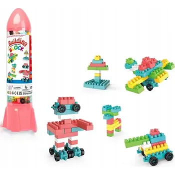 ostatní stavebnice Sada kostek, 195 dílků, vzdělávací sada pro děti 3+