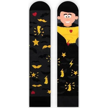 Pánské ponožky Nanushki Ponožky Super Man 40-43 černé, velikost 40-43