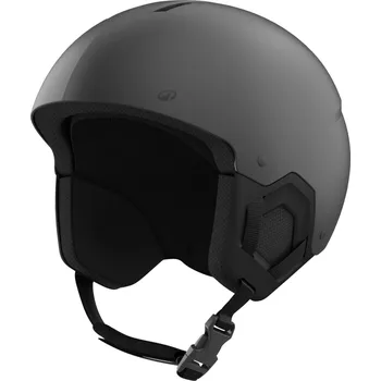 WEDZE Dětská lyžařská helma HKID 500 černá 48–52cm ČERNÁ|ŠEDÁ