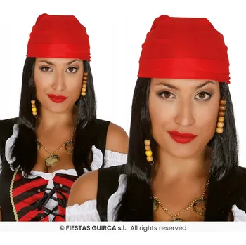 Karnevalová paruka Guirca paruka dlouhé vlasy černá