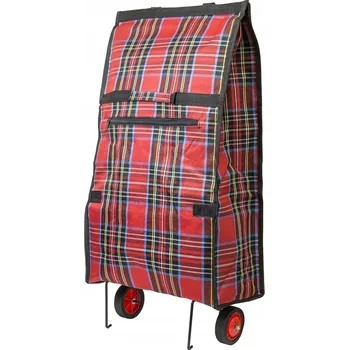 DECORTREND nákupní taška na kolečkách polyester kostkovaná