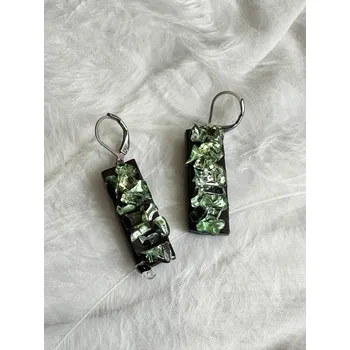 Náušnice Náušnice ze skla - Pelen