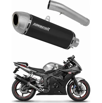 Výfuk pro motocykl YZF R6 2003 - 2005 výfuk tlumič S6 BLACK DOMINATOR