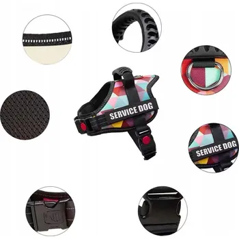 Postroj pro psa Postroj pro psa BEZ TLAČENÍ, NASTAVITELNÝ, PROCHÁZKOVÝ, VELMI PEVNÝ, velikost XXL