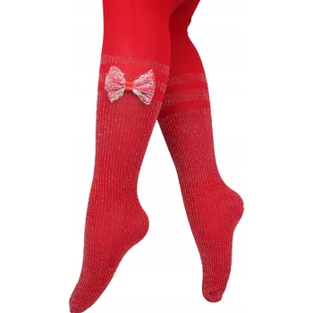 Dětské punčocháče Lilly Bling červené polyamidové velikost 98