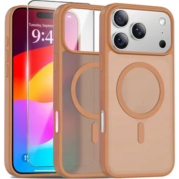 Pouzdro na mobilní telefon Zadní Kryt Erbord pro Apple iPhone 17 Pro hnědý