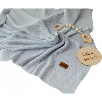 Dětská deka Bambusová deka Zavinovačka 80x100 cm Pro Miminka Pro děti, modrá