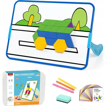ostatní stavebnice Xinbida magnetické Stavebnice magnetická stavebnice magické tangram Puzzle 128 dílků 128