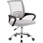 Dětská židle ARIEL - síťovina, šedá / černá