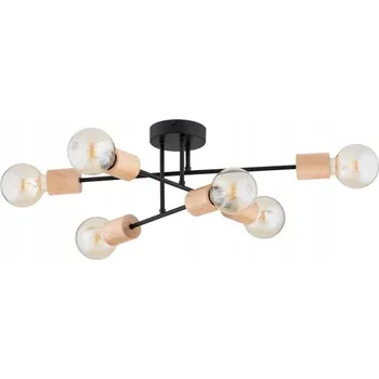 Stropní svítidlo LA-STENA délka 60cm 6xE27 | černé