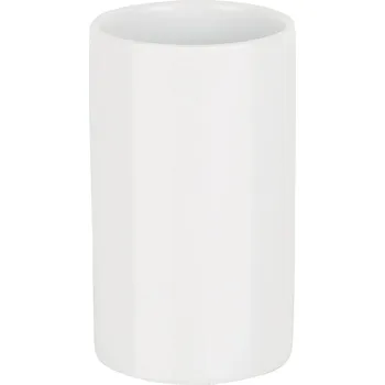 Držák na kartáček Spirella kelímek na kartáčky TUBE, bílý, porcelán