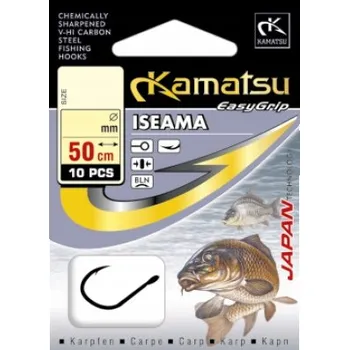 Rybářský háček Háčky pro lov u dna, lov na plavanou, s návazcem, s protihrotem Kamatsu Iseama 10 ks