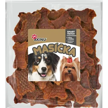 Pamlsek pro psa Akinu Kuřecí kostičky s karotkou 300g