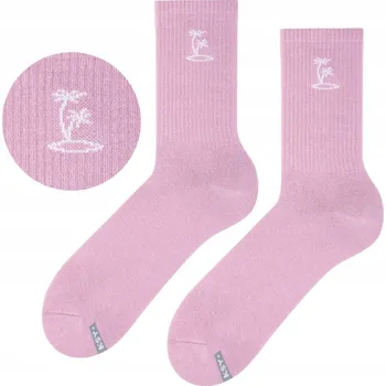 Pánské ponožky Barevné Ponožky ZOOKSY Pánské Ponožky Růžové 41-46