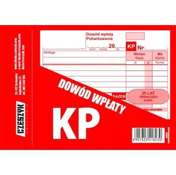 Pokladní doklady KP / Doklad o platbě