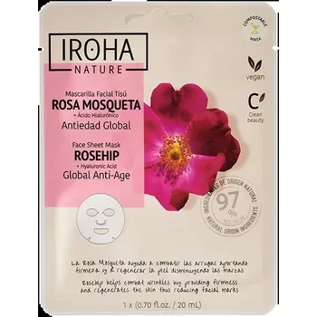 Pleťová maska IROHA NATURE Global Anti Age Rosehip 1 ks