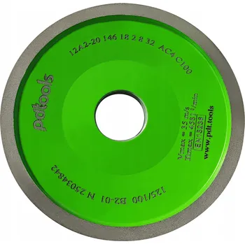 Příslušenství k brusce DIAMANTOVÝ BRUSNÝ KOTOUČ PRO BROUŠENÍ SLINUTÉHO KARBIDU (WIDIA) 12A2 125X32x10x2