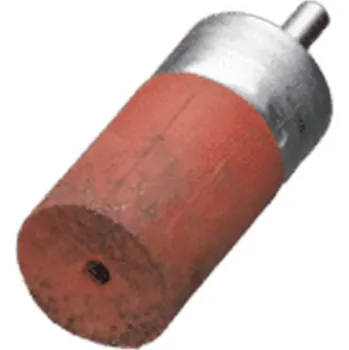 Drátěný kartáč Lessmann 453160 | Štětcový kartáč se stopkou průměr 6 mm ocelový drát zvlněný s umělohmotným pojivem 22x22x25x72 mm / 0,30