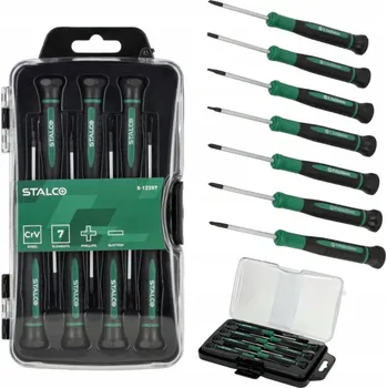 Šroubovák Jemné šroubováky, sada 7 ks, CrV ocel Stalco S-12397