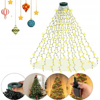 Vánoce Vánoční osvětlení na stromeček LED BÍLÁ TEPLÁ 400 BÍLÁ TEPLÁ 2 m