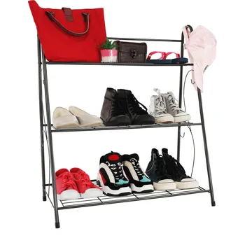 Nábytek Tempo Kondela Regál, 3-policový, tmavě šedá, VERUMA