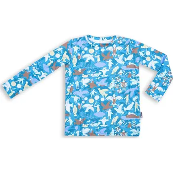 Wouki Dětské multifunkční triko Niki - Deep lagune 140