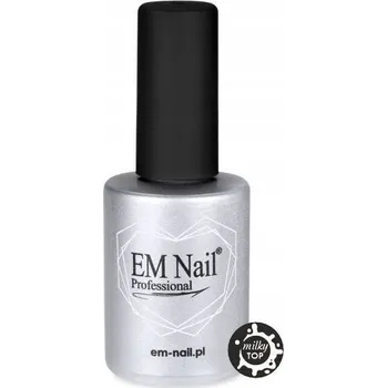 Lak na nehty Vrchní lak EM Nail Milky Top 6 ml