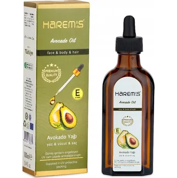 Pleťový olej Turecký Avokádový Olej na Obličej, Vlasy a Tělo HAREM'S 100 ml
