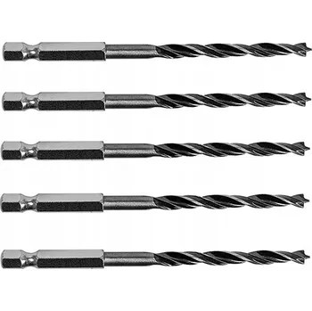 Vrták VRTÁK DO DŘEVA 5,0 x 110 mm S HEXAGONÁLNÍ STOPKOU