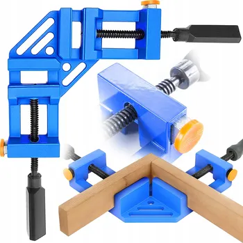 Truhlářská svěrka Úhelníková truhlářská svěrka, rohový svěrák, pravouhlá svorka, hliníková